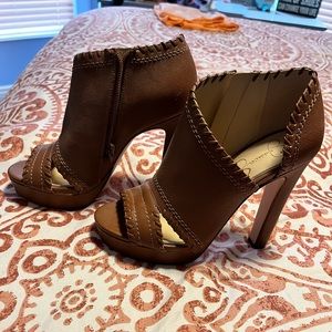 Jessica Simpson Brown Leather Heels